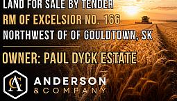 Land For Sale By Tender – Rm Of Excelsior No. 166 –Nw  Gouldtown