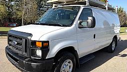 2012 Ford E350 Cargo Van Rear Heater/shelving/inverter/insulated