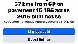 Webster Alberta Acerage For Sale 15.185  2300 Sq Ft House 9600 