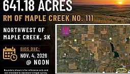 Land For Sale By Tender – Rm Of Maple Creek No. 111