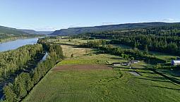 37-acre Fraser River Farm Near Quesnel, Bc | 4 Bed Farmhouse