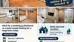 Basement Apartment One Bedroom