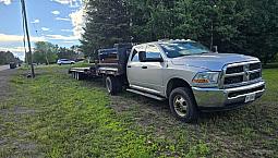 Crew Cab Ram 3500 Dually With Tri Axle Trailerlooking For Skidsr