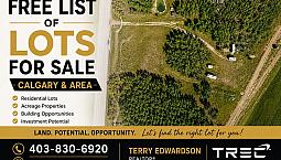 Free List Of Lots For Sale Calgary & Area