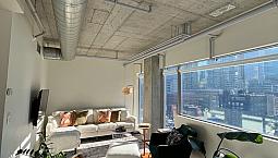 900 Sq Ft Furnished Loft | Queen West | Cn Tower Views + Parking