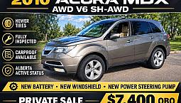 2010 Acura Mdx Awd V6 8 Passenger 