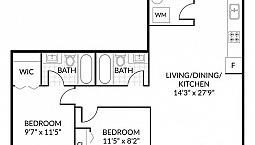 2-Bedroom 2-Bathroom Apartment Unit In Maples