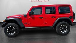 Low Mileage One Owner 2024 Jeep Wrangler 4Dr Rubicon 4Xe