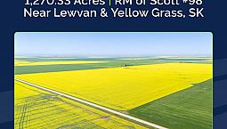 8 Qtrs | R.m. Of Scott # 98 | Lewvan & Yellow Grass, Sk Area