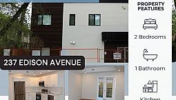 1-237 Edison Avenue, 2 Bedroom Apt For Rent