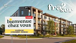 $1599+ - Complexe Fraser - 1 Ch + Bureau