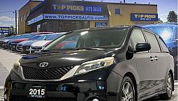 2015 Toyota Sienna Se, 8 Passenger, Leather, One Owner, Accident