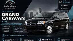 2015 Dodge Grand Caravan Cvp /85 Km - Only/one Owner/