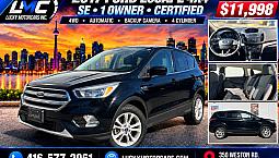 2017 Ford Escape Se 4Wd-Backup Camera-1 Owner-Only 120Kms-Cert