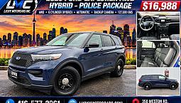 2020 Ford Explorer Hybrid Awd-Backup Camera-Police Pkg-Only 127K